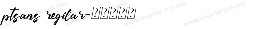 ptsans regilar字体转换